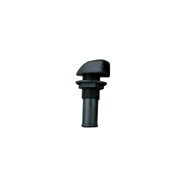 Straight Gas Tank Vent, Black Nylon