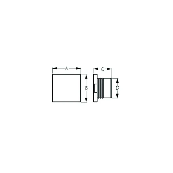 Seadog 401418-1 LED Square Courtesy Light, Blue - Image 2