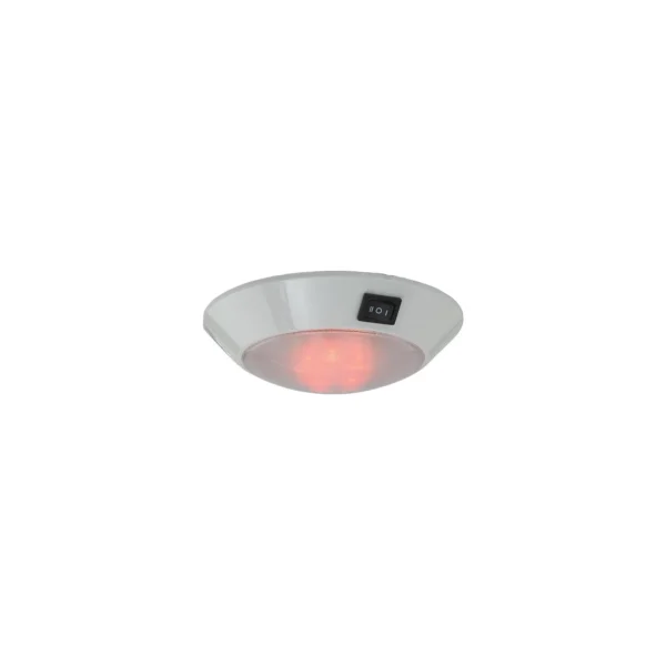 SeaDog 401757 Plastic 5 Red & 15 White LED Day & Night 12V Dome Light | #8 Fastener | White Finish - Image 2