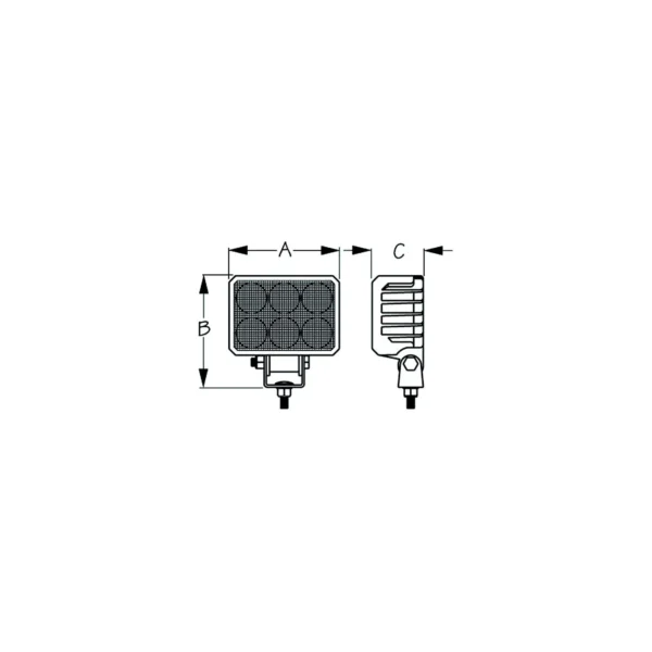 Seadog 4053353 LED Rectangular Flood Light, 9-36V