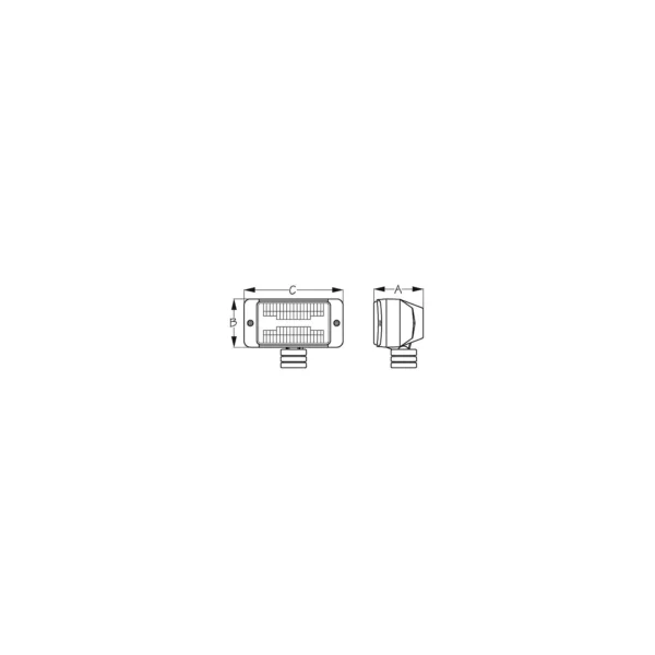 SeaDog 405510 Fiberglass Nylon & Stainless 55 Watt 4.58 Amp 12V Docking Light - Image 2