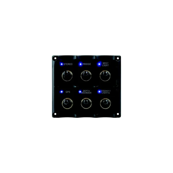 Seadog 424636-1 Water Resistant Toggle Switch Panel w/6 Switches