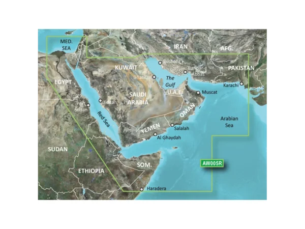 Garmin BlueChart® g3 HD - HXAW005R - The Gulf & Red Sea - microSD™/SD™