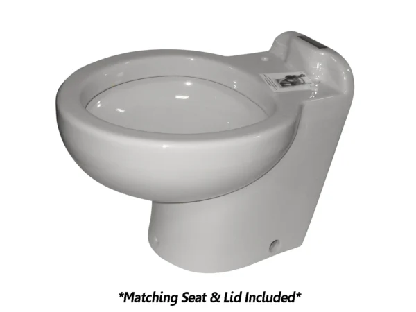 Raritan Marine Elegance - Household Style - White - Fresh or Saltwater - Smart Toilet Control - 12v