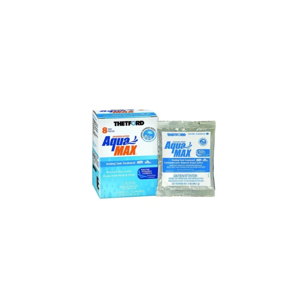 Thetford 96633 Aquamax® Holding Tank Treatment, 8-Pack 2oz Dry Packets, Spring Showers Sent