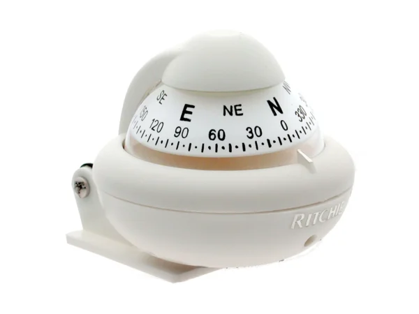 Ritchie X-10W-M RitchieSport Compass - Bracket Mount - White