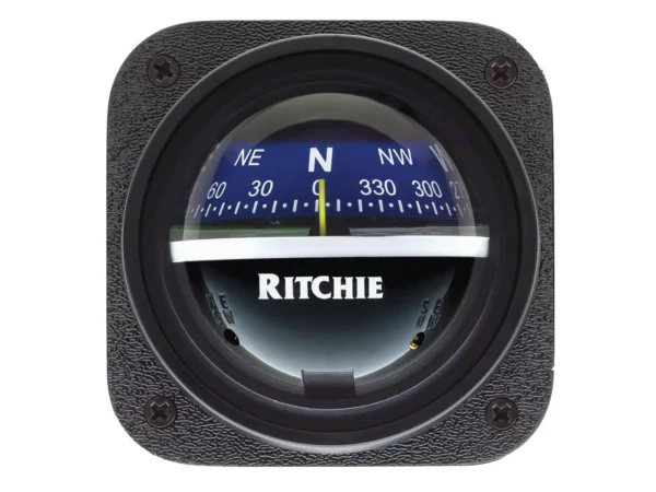 Ritchie V-537B Explorer Compass - Bulkhead Mount - Blue Dial