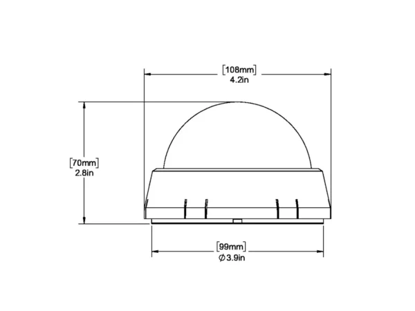 Ritchie XP-99W Kayaker Compass - Surface Mount - White - Image 2