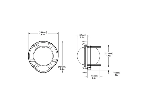 Ritchie SS-PR2 SuperSport Compass - Dash Mount - Black - Image 3