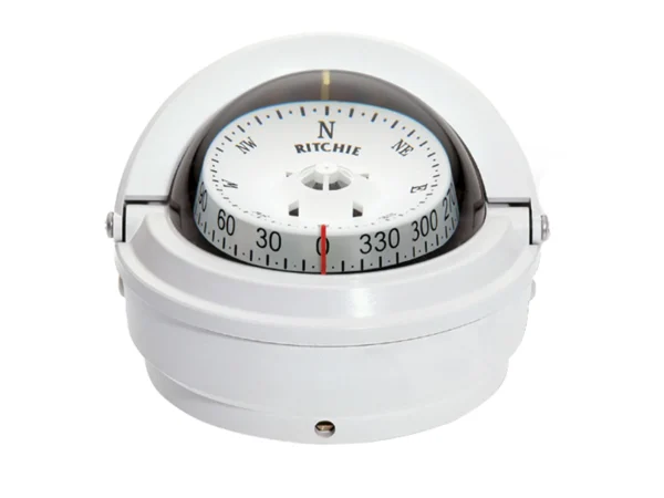 Ritchie S-87W Voyager Compass - Surface Mount - White