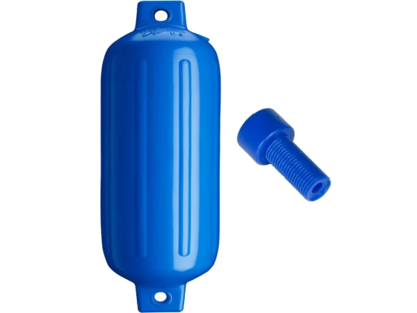 Polyform G-6 Twin Eye Fender 11" x 30" - Blue w/Adapter