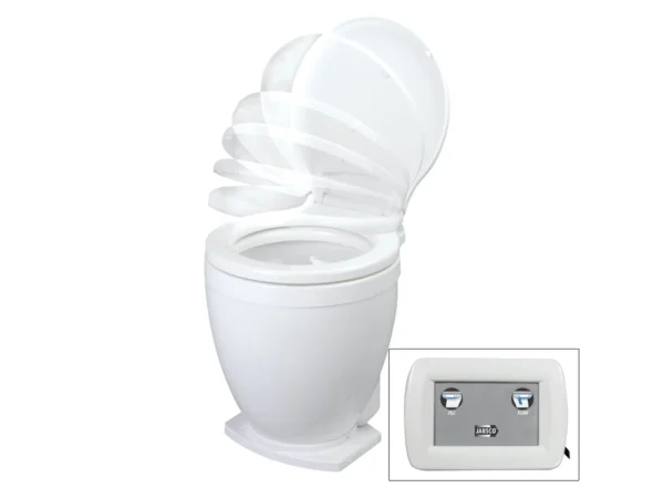 Jabsco Lite Flush Electric 12V Toilet w/Control Panel