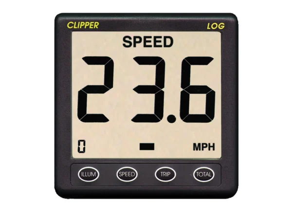 Clipper Speed Log Instrument w/Transducer & Cover