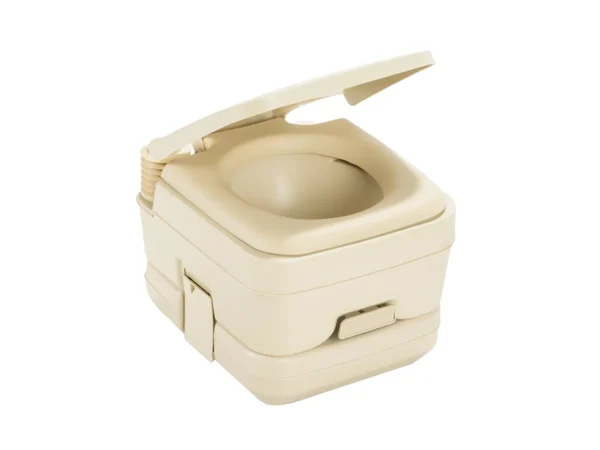 Dometic 964 Portable Toilet w/Mounting Brackets - 2.5 Gallon - Parchment