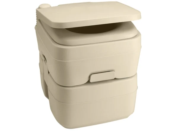 Dometic 965 Portable Toilet w/Mounting Brackets- 5 Gallon - Parchment