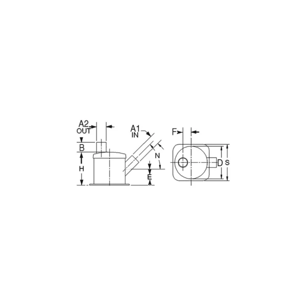 Centek 1500107 2.00 Vernalift 45° Deg. Angle Muffler - Image 2