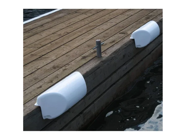 Dock Edge Dolphin Dockside Bumper 7" x 16" Straight - White - Image 2