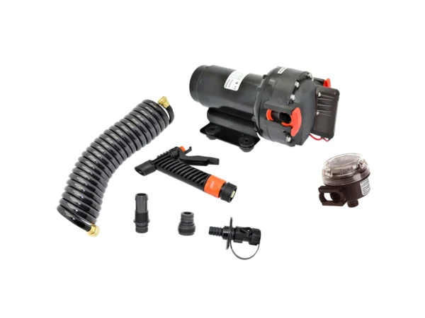 Johnson Pump Aqua Jet 5.2 GPH Washdown Pump Kit w/Hose - 12V