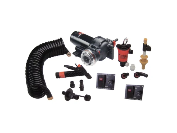 Johnson Pump Aqua Jet 5.2 GPH Wash Down/550 Live Well Kit