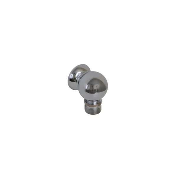 Scandvik 10003 Chrome Plated Brass Compact Bulkhead Connection For Shower Hose, 3/8" BSP-M Hose Connection