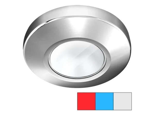 i2Systems Profile P1120 Tri-Light Surface Light - Red, Cool White & Blue - Chrome Finish