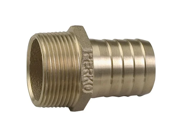 Perko 1-1/4" Pipe to Hose Adapter Straight Bronze MADE IN THE USA