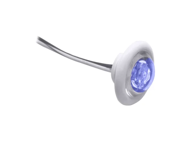 Innovative Lighting LED Bulkhead/Livewell Light "The Shortie" Blue LED w/ White Grommet