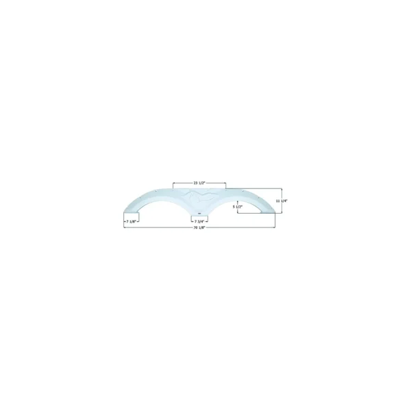 Icon 12072 Fender Skirts – Tandem Forest River Fs2072, Polar White