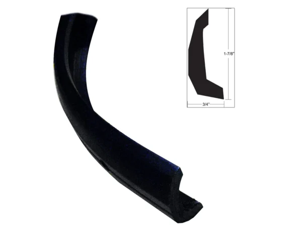 TACO Semi-Rigid Rub Rail Kit - Black w/No Insert - 30'