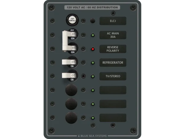 Blue Sea 8101 ELCI GFCI Panel AC 5 Position