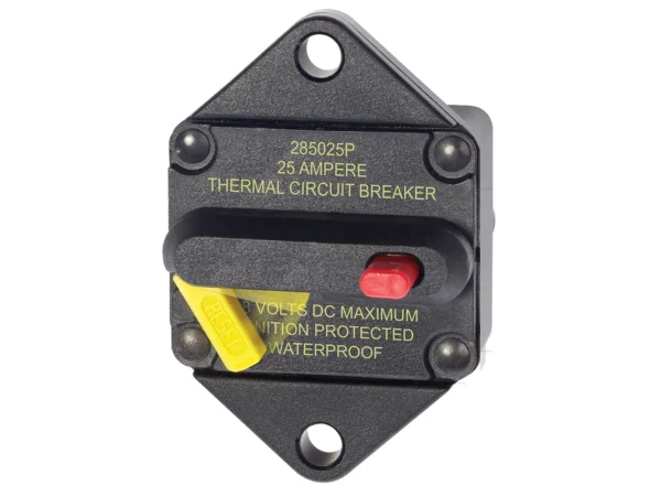 Blue Sea 7080 25 Amp Circuit Breaker Panel Mount 285 Series