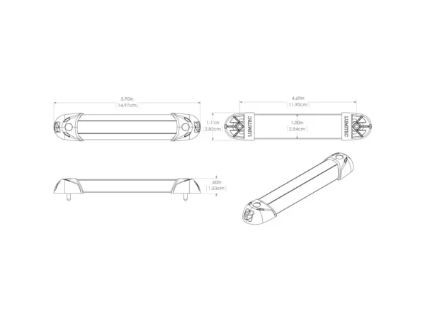 Lumitec MiniRail2 6" Light - White Non Dimming - Image 4