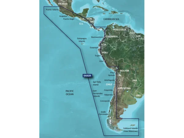 Garmin BlueChart® g3 HD - HXSA002R - South America West Coast - microSD™/SD™