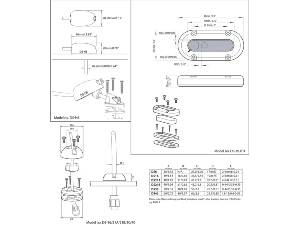 Scanstrut DS-Multi Vertical Cable Seal - Image 2