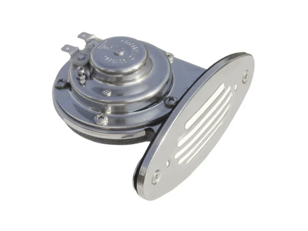 Schmitt Marine Mini Stainless Steel Single Drop-In Horn w/Stainless Steel Grill - 12V Low Pitch