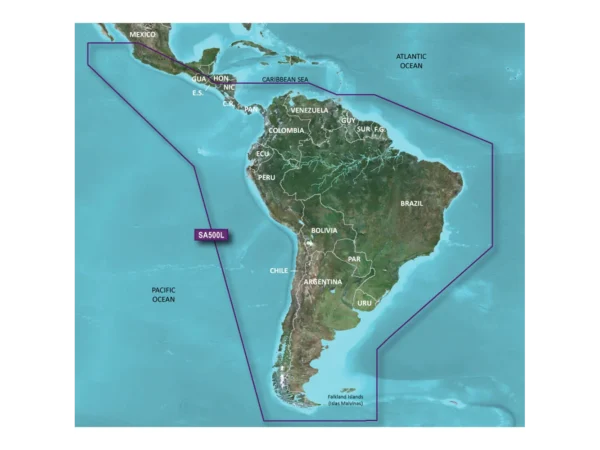 Garmin BlueChart® g3 HD - HXSA600X - South America - microSD™/SD™