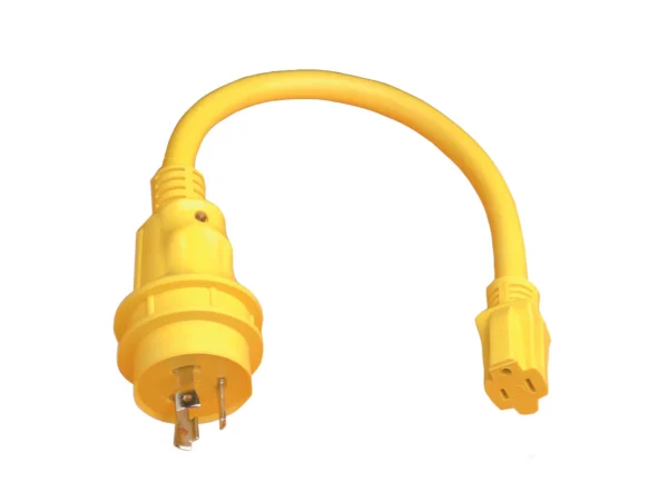 Marinco Pigtail Adapter - 15A Female to 30A Male