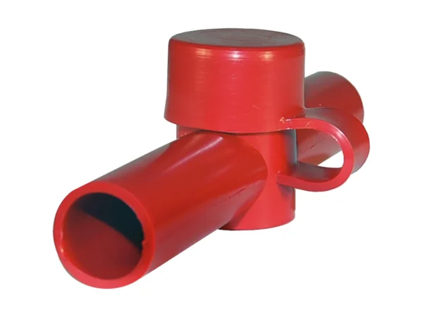 Blue Sea 4003 Cable Cap Dual Entry - Red