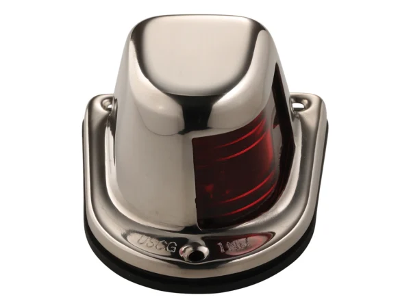 Attwood 1-Mile Deck Mount, Red Sidelight - 12V - Stainless Steel Housing - Image 3