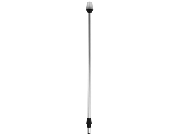 Attwood Frosted Globe All-Around Pole Light w/2-Pin Locking Collar Pole - 12V - 30" - Image 2