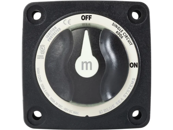 Blue Sea 6007200 Battery Switch Mini - 4 Position - Black - Image 4