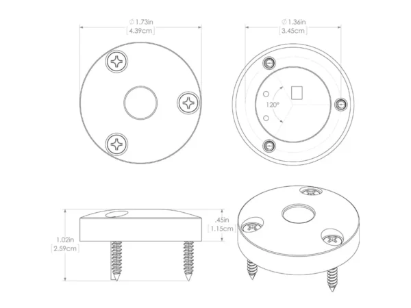 Lumitec High Intensity "Anywhere" Light - Brushed Housing - White Non-Dimming - Image 4