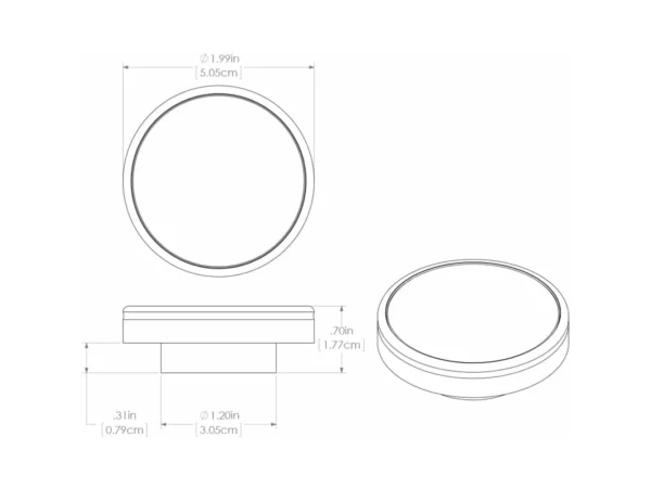 Lumitec Halo Down Light - White Housing, Blue w/White Dimming Light - Image 4