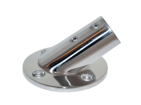 Whitecap 1" O.D. 30° Round Base SS Rail Fitting