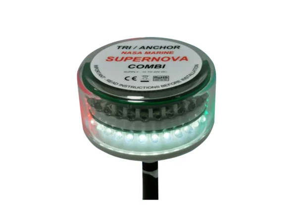 Clipper Supernova Combi LED Tricolor Masthead Anchor Light