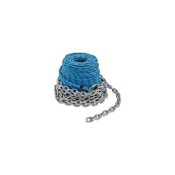 Trac Outdoors T10212 1/4" x 200' Anchor Rode with 1/4" x 15' Chain