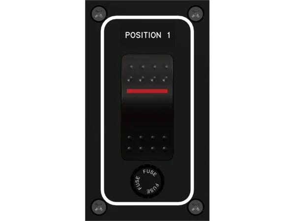 Paneltronics Waterproof Panel - DC 1-Position Illuminated Rocker Switch & Fuse