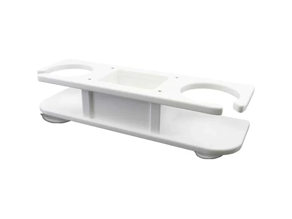 TACO 2-Drink Poly Holder w/Catch-All - White