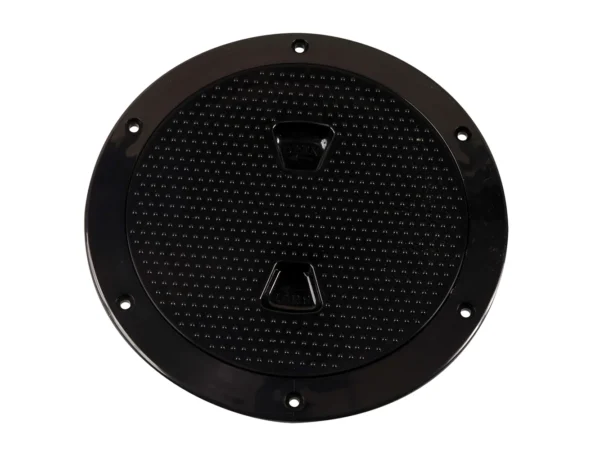 Beckson 6" Non-Skid Screw-Out Deck Plate - Black