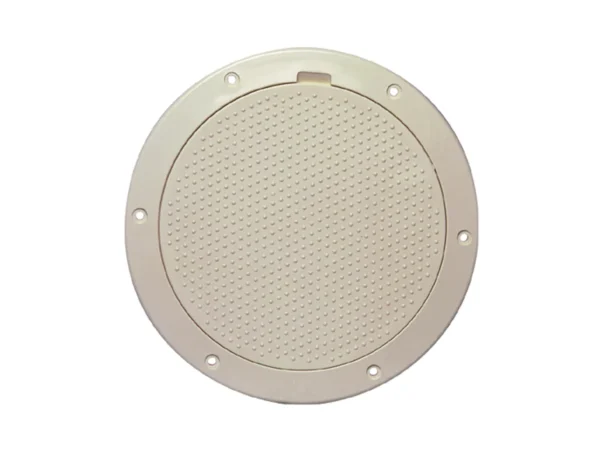 Beckson 6" Non-Skid Pry-Out Deck Plate - Beige